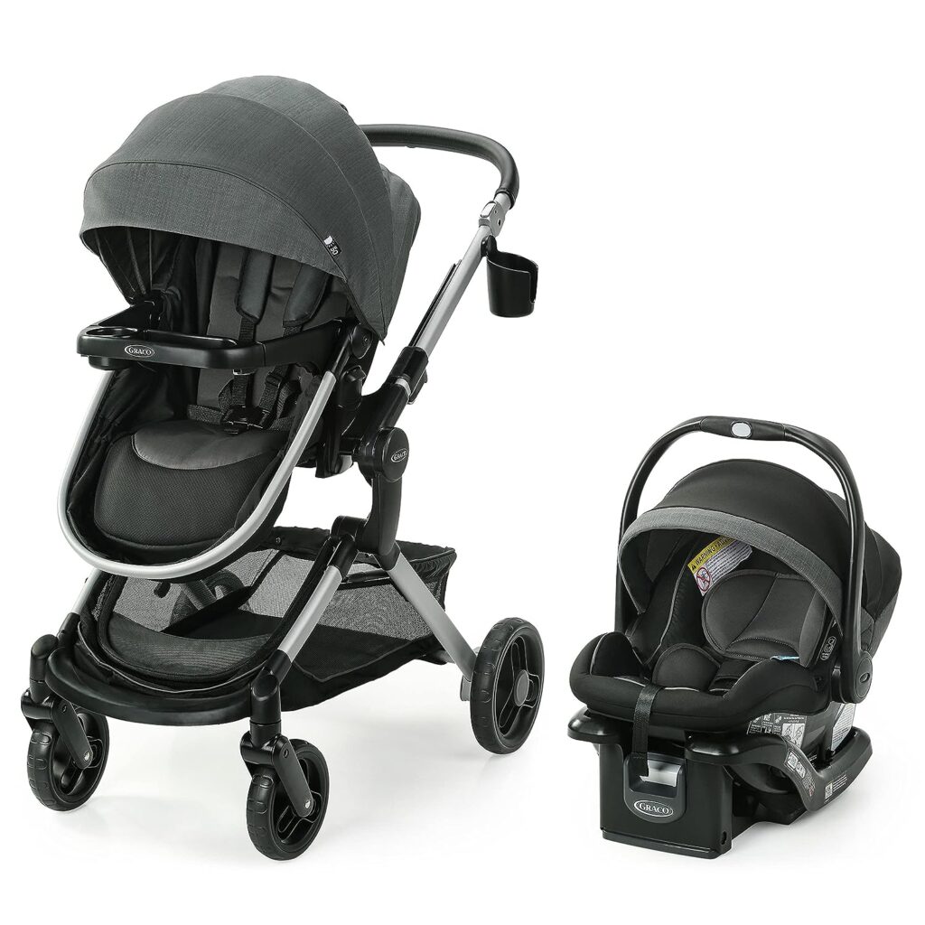 Baby stroller 3 in 1 car seat